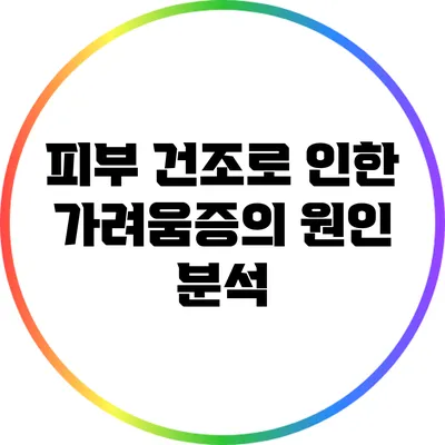 피부 건조로 인한 가려움증의 원인 분석