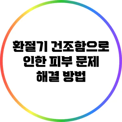 환절기 건조함으로 인한 피부 문제 해결 방법